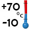 de -10°C à +70°C