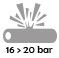 de 16 à 20 bar