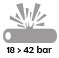 de 18 à 42 bar