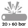 de 20 à 60 bar