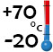 de -20°C à +70°C