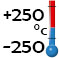 de -250°C à +250°C