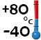 de -40°C à +80°C