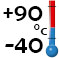de -40°C à +90°C
