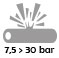 de 7,5 à 30 bar