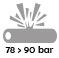 de 78 à 90 bar