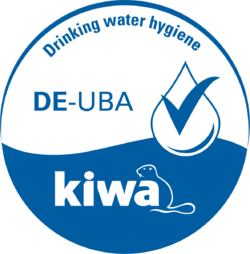 Kiwa Logo für die Trinkwasserhygiene 