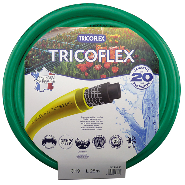 Tuyau arrosage PVC jaune pour le refoulement eau, irrigation exploitation  agricole, horticulture