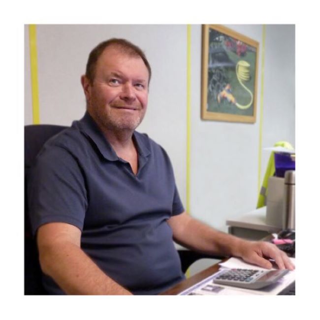 Laurent Huber, Planning Technician at his workstation